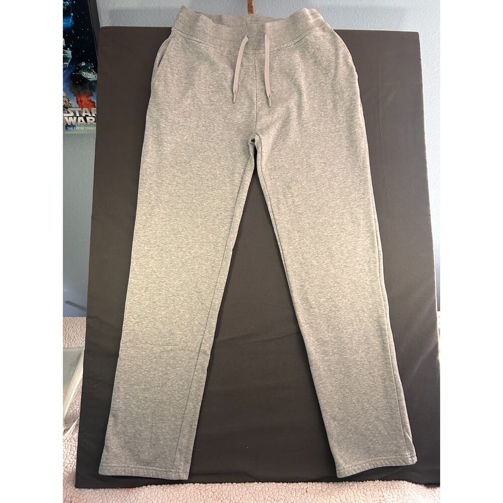 American Tall XL Extra Tall Heathered Grey Fleece Sweatpants Lounge Pants 35x34